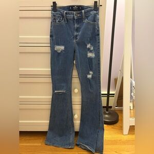 Flared distressed jeans from Hollister
